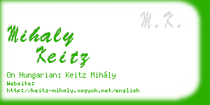 mihaly keitz business card